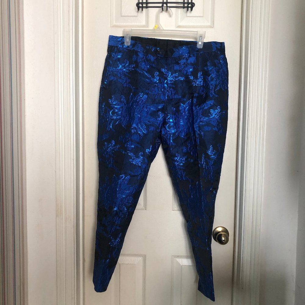 Floral Brocade Pant NWOT SZ L